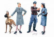 Master Box MILITARY MODEL Master Box Ltd 1/35 Women at War: Luftwaffe Assistants (2 Women, Man, Dog) Kit