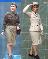 Master Box MILITARY MODEL Master Box Ltd 1/35 Women at War: USN Waves (2 ea Women/Men) Kit