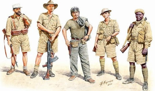 Master Box MILITARY MODEL Master Box Ltd 1/35 WWII Allied Forces N.Africa (5) Kit