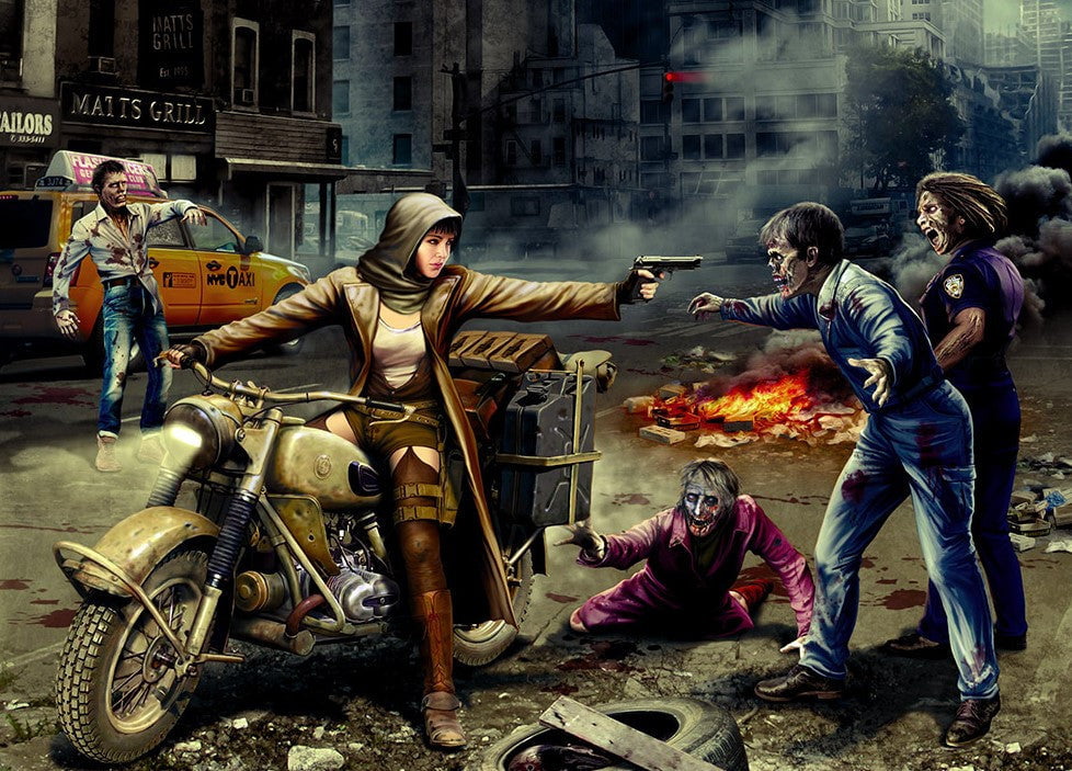 Master Box MILITARY MODEL Master Box Ltd 1/35 Zombieland: Zombie Hunter Road to Freedom Kit