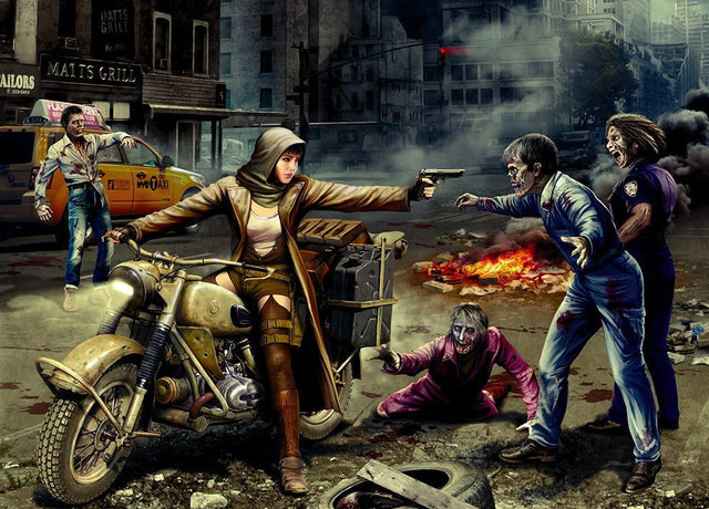 Master Box MILITARY MODEL Master Box Ltd 1/35 Zombieland: Zombie Hunter Road to Freedom Kit
