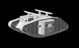 Master Box MILITARY MODEL Master Box Ltd 1/72 WWI British Female Mk I Tank Modified for Gaza Strip Kit