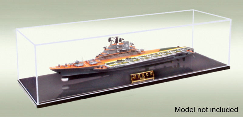 Master Tools HOBBY TOOLS Master Tools Showcase for 1/700 Ships (19.6"L x 5.8"W x 4.5"H) Black Base
