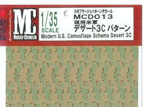 Meister Chronicle DECALS Meister Chronicle Decals 1/35 Modern US Camouflage Schema Desert 3C