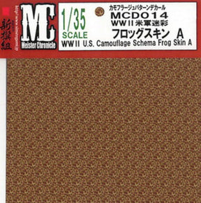 Meister Chronicle DECALS Meister Chronicle Decals 1/35 WWII US Camouflage Schema Frog Skin A