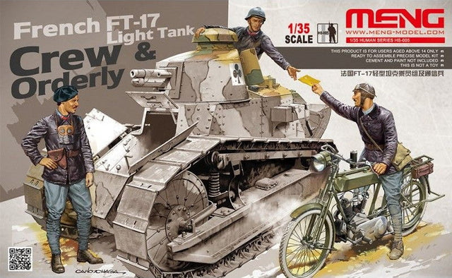 Meng MILITARY MODEL Meng 1/35 French FT-17 LT Tank Crew Kit