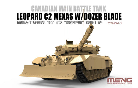 Meng MILITARY MODEL Meng 1/35 Leopard C2 Mexas Canadian Main Battle Tank w/Dozer Blade Kit