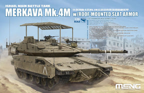 Meng MILITARY MODEL Meng 1/35 Merkava Mk 4M Israel Main Battle Tank w/Roof Mounted Slat Armor Kit