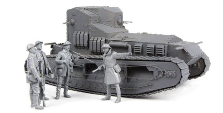 Meng MILITARY MODEL Meng 1/35 Mk.A Whippet Medium Tank w/Infantry Kit