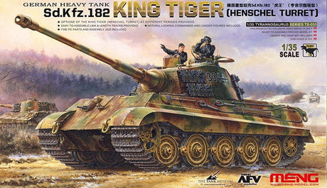 Meng MILITARY MODEL Meng 1/35 SdKfz 182 King Tiger German Heavy Tank (Henschel Turret) Kit