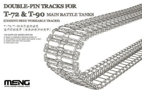 Meng MILITARY MODEL Meng 1/35 TRACKS T-72 & T-90 MBT DOUBLE PIN KIT