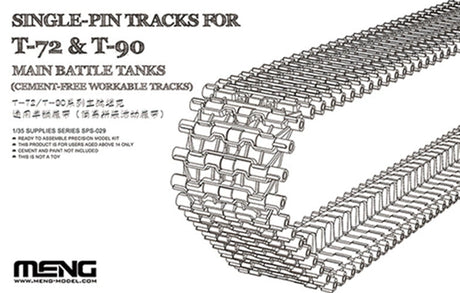 Meng MILITARY MODEL Meng 1/35 TRACKS T-72 & T-90 MBT SINGLE PIN KIT