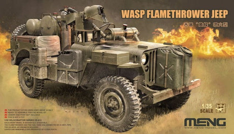 Meng MILITARY MODEL Meng 1/35 Wasp Flamethrower Jeep (New Tool) Kit