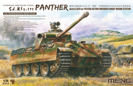 Meng MILITARY MODEL Meng 1/35th Panther Ausf. G Late w/ FG1250 Active Infrared Night Vision System Kit