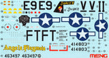 Meng MODEL AIRCRAFT Meng 1/48 P51D Mustang Yellow Nose Fighter Kit