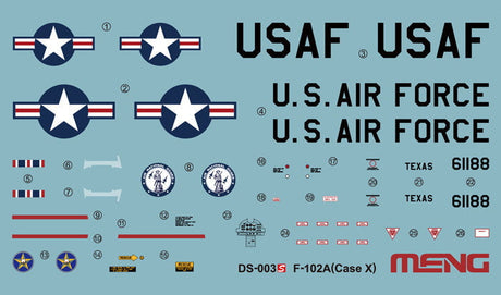 Meng MODEL AIRCRAFT Meng 1/72 F-102A George Walker Bush Kit