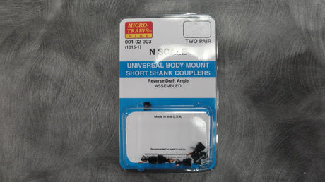 Micro Trains MICRO TRAINS / 001 02 003 UNIVERSAL BODY MOUNT SHORT SHANK COUPLERS (1015-1)  (SCALE=N)
