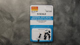 Micro Trains MICRO TRAINS / 001 02 006 UNIVERSAL BODY MOUNT MED SHANK COUPLERS- (1016-1)  (SCALE=N)