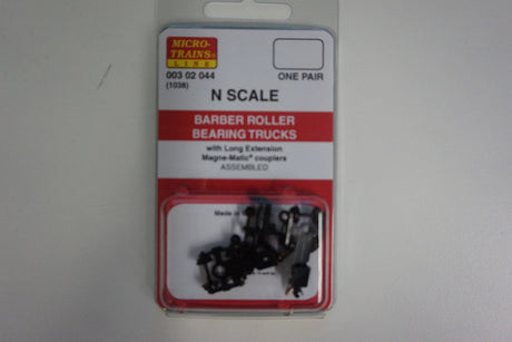 Micro Trains MICRO TRAINS /  003 02 044 1 PR BARBER ROLLER BEARING TRUCKS (1038) Scale = N