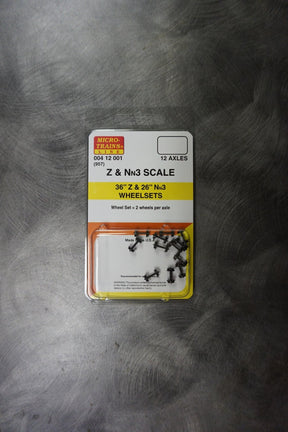 Micro Trains MICRO TRAINS / 004 12 001  Z & Nn3 Scale 36" Z & 26" Nn3 Wheel Sets  (957)  (SCALE=Z)