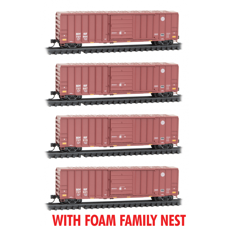 Micro Trains Micro Trains 993 00 193 BNSF 4-pk- RP#193 N Scale