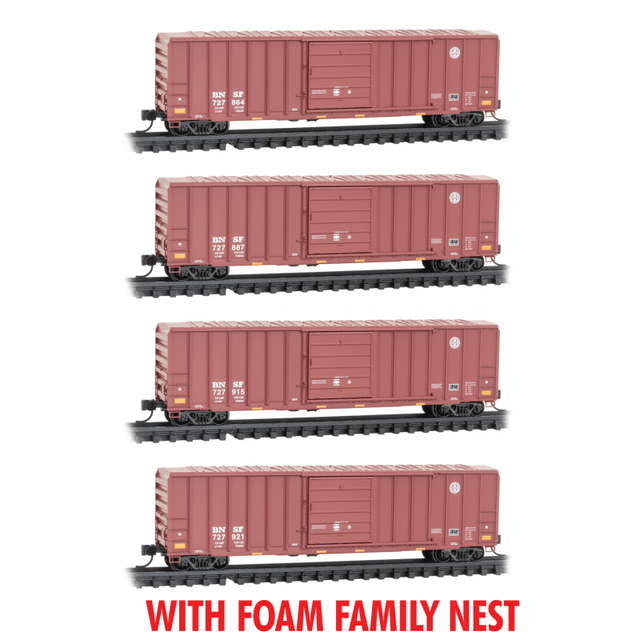 Micro Trains Micro Trains 993 00 193 BNSF 4-pk- RP#193 N Scale