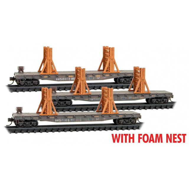 Micro Trains Micro Trains 993 02 220 NS Norfolk Southern Ribbon Rail #1 3 Pack N Scale