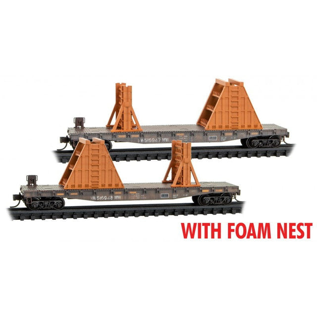 Micro Trains Micro Trains 993 02 222 NS Norfolk Southern Ribbon Rail 2 Pack N Scale