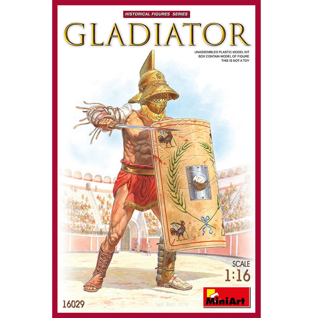 MiniArt 1/16 Figures MiniArt 16029 1/16 Gladiator Figure Plastic Model Kit