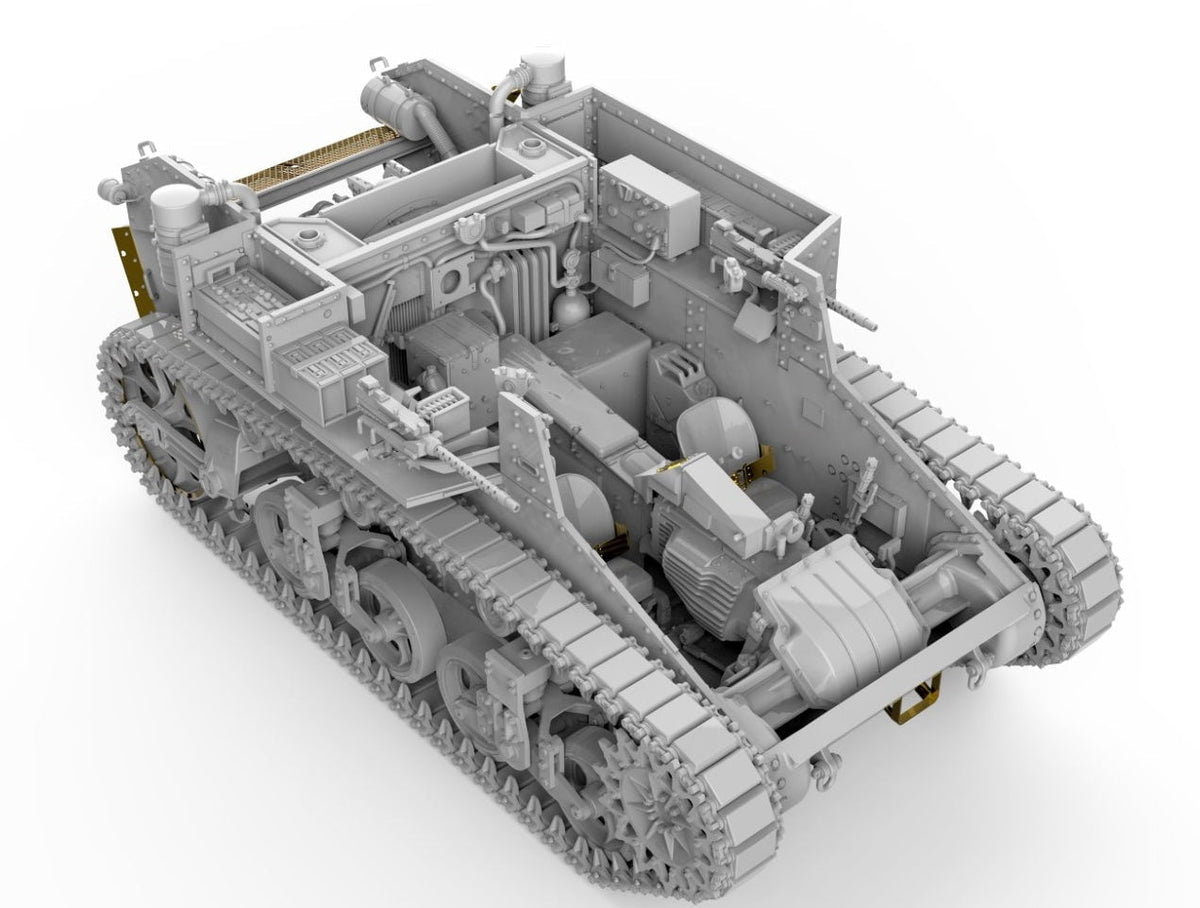 MiniArt 1/35 (AFV) Armored Fighting Vehicle MiniArt 35401 1/35 WWII M3 Stuart Tank Initial Prod. with Interior Model Kit