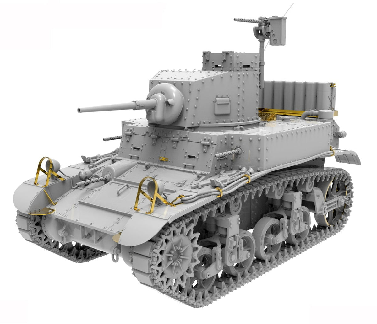 MiniArt 1/35 (AFV) Armored Fighting Vehicle MiniArt 35425 1/35 M3 Stuart Light Tank Initial Model Kit