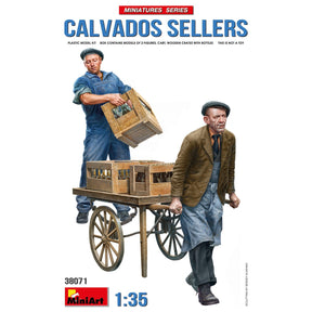 MiniArt 1/35 Figures MiniArt 38071 1/35 Calvados Brandy Sellers with Crates Model Kit