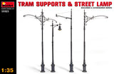 MiniArt 1/35 Scene Details MiniArt 35523 1/35 Tram Supports and Street Lamp Model Kit