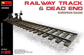 MiniArt 1/35 Scene Details MiniArt 35568 1/35 Railway Track with Dead End Model Kit