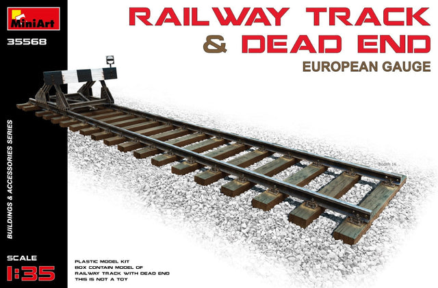 MiniArt 1/35 Scene Details MiniArt 35568 1/35 Railway Track with Dead End Model Kit
