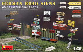 MiniArt 1/35 Scene Details MiniArt 35602 1/35 German Road Signs WW2 (Eastern Front Model Set 1) Kit
