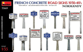 MiniArt 1/35 Scene Details MiniArt 35669 1/35 French Concrete Road Signs 1930-40s Normandy Model Kit