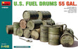 MiniArt 1/48 AFV Detail Accessories MiniArt 49001 1/48 U.S. Fuel Drums 55 Gal. Model Kit