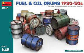 MiniArt 1/48 AFV Detail Accessories MiniArt 49007 1/48 1930-1950s Fuel and Oil Drums Model Kit