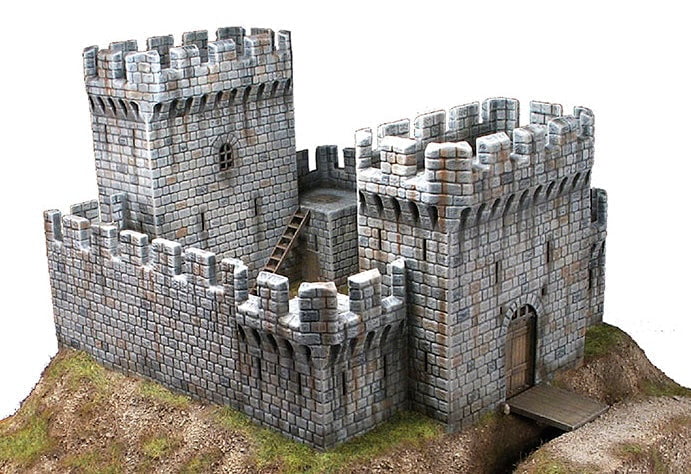 MiniArt 1/72 Battle Set MiniArt 72033 1/72 Assault of Medieval Fortress with Fortress & Figures Model Kit