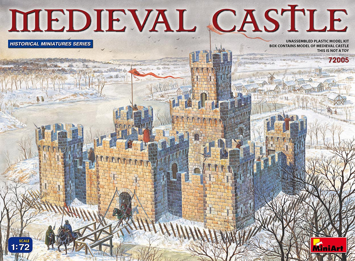 MiniArt 1/72 Structure MiniArt 72005 1/72 Medieval Castle XII-XV Century Model Kit