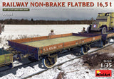 MiniArt Military MiniArt 39004 1/35 German 16.5 Ton Non Brake Flatbed Railcar
