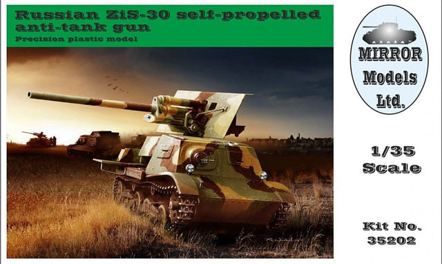 Mirror Models MILITARY MODELS Mirror Models Military 1/35 Russian Artillery Tractor T20 Komsomoletz w/ZiS30 Self-Propelled Anti-Tank Gun Kit