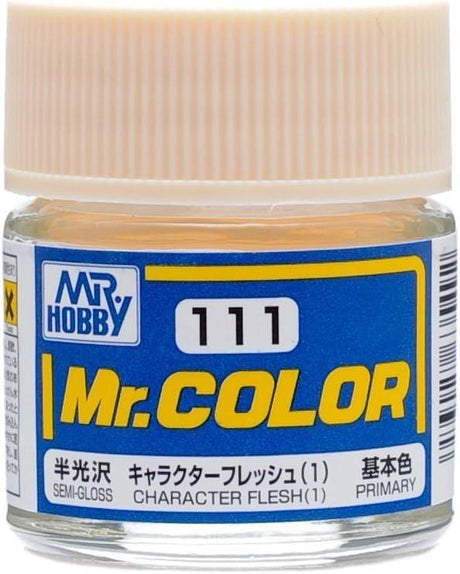 Mr. Hobby Paint Mr. Hobby C111 Mr. Color Semi Gloss Character Flesh (1) Lacquer Paint 10ml