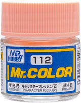 Mr. Hobby Paint Mr. Hobby C112 Mr. Color Semi Gloss Character Flesh (2) Lacquer Paint 10ml