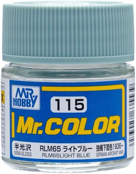 Mr. Hobby Paint Mr. Hobby C115 Mr. Color RLM65 Light Blue Lacquer Paint 10ml