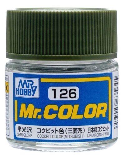 Mr. Hobby Paint Mr. Hobby C126 Mr. Color Semi Gloss Cockpit (Mitsubishi) Lacquer Paint 10ml