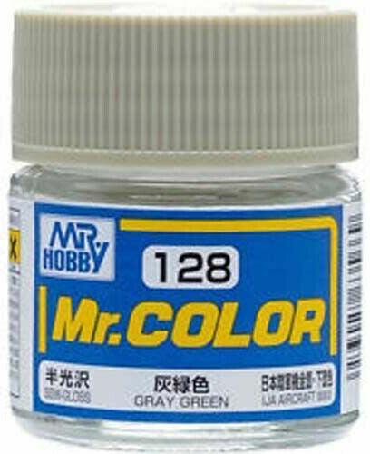 Mr. Hobby Paint Mr. Hobby C128 Mr. Color Semi Gloss Gray Green Lacquer Paint 10ml