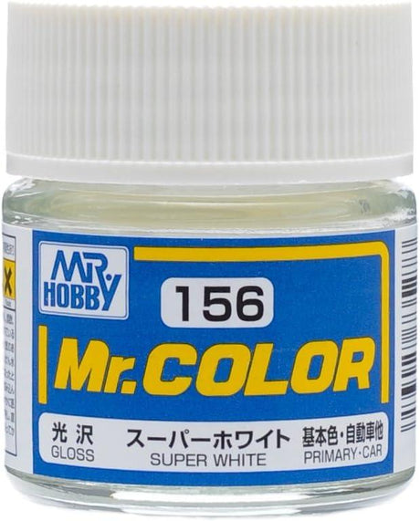 Mr. Hobby Paint Mr. Hobby C156 Mr. Color Gloss Super White Lacquer Paint 10ml