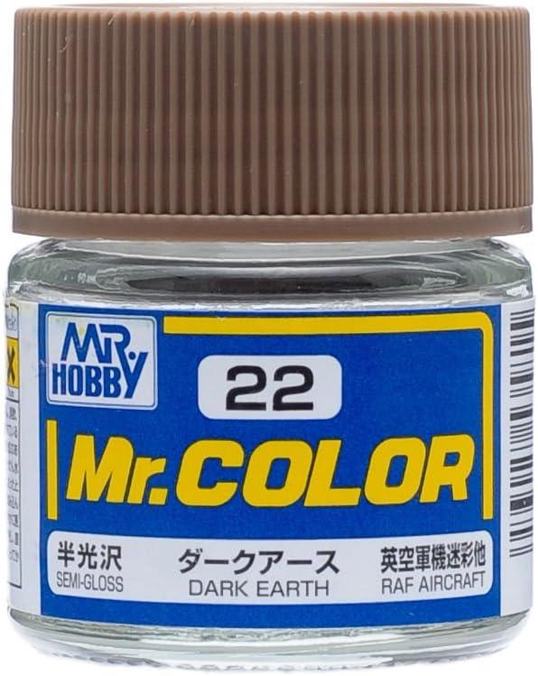 Mr. Hobby Paint Mr. Hobby C22 Mr. Color Semi Gloss Dark Earth Lacquer Paint 10ml